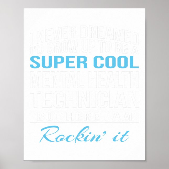 Health Technician Fun Gift  Poster (Front)