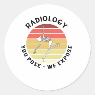 Health Technician Student Radiologist X-ray Classic Round Sticker