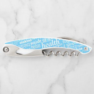Health Text Multi Language Waiter's Corkscrew