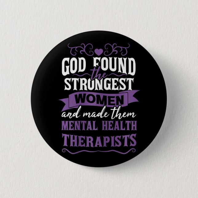 Health Therapist  2 Inch Round Button (Front)