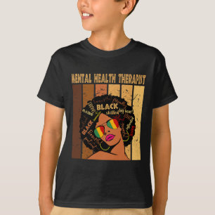 Health Therapist Afro Women Black History Month 1  T-Shirt