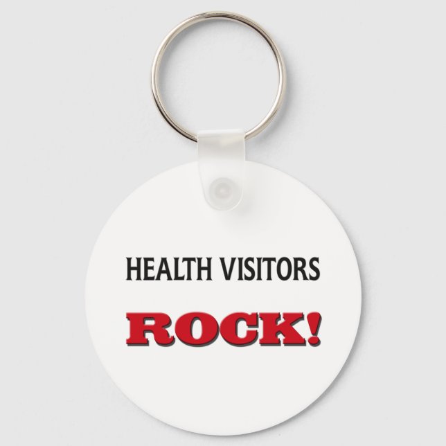 Health Visitors Rock Keychain (Front)