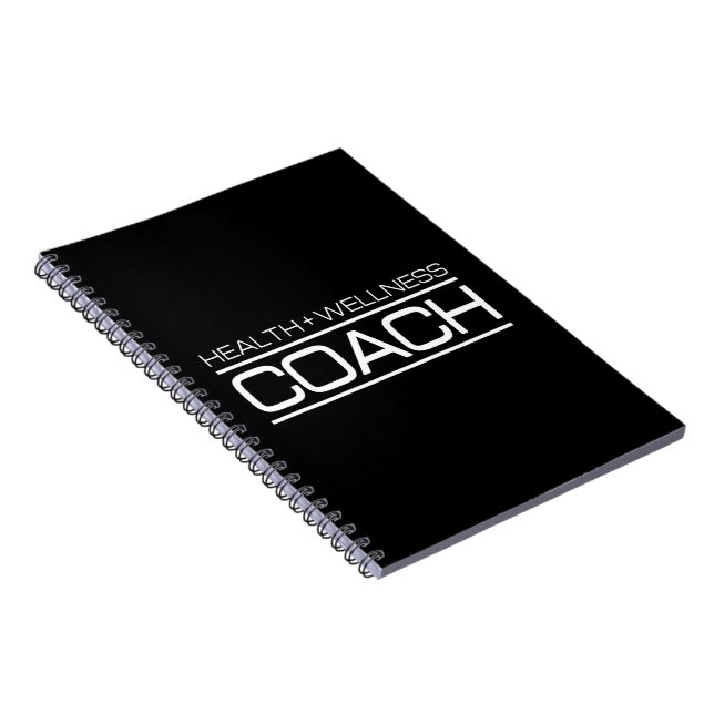 Health Wellness Coach Fitness Personal Trainer Gym Notebook (Right Side)