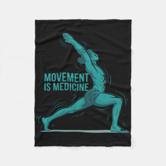 Health Yoga Exercise Rehabilitation Sports Medicin Fleece Blanket