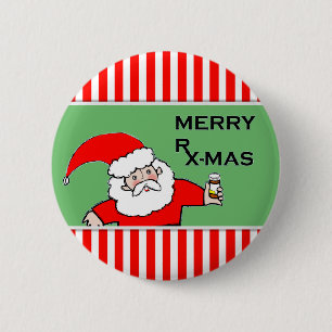 Healthcare Christmas 2 Inch Round Button