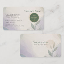 Healthcare Counsellor Professional Business Card