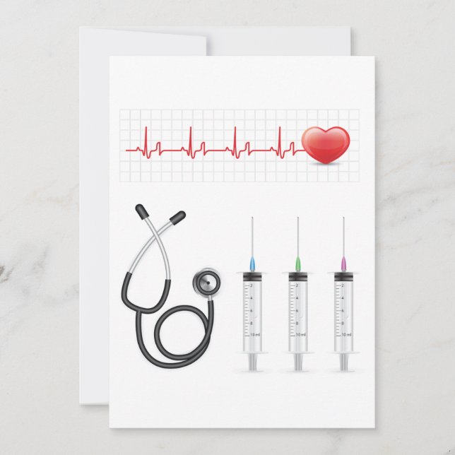 Healthcare Elements Invitations (Front)