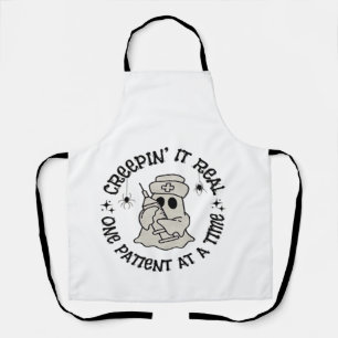 Healthcare Halloween, Creeping It Real One Patient Apron