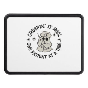 Healthcare Halloween, Creeping It Real One Patient Trailer Hitch Cover