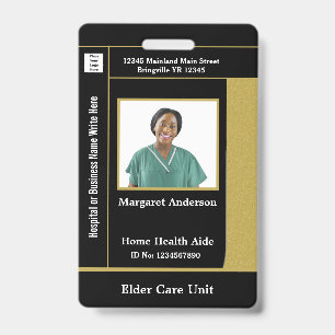 Healthcare Hospital Worker ID Identification Card Badge