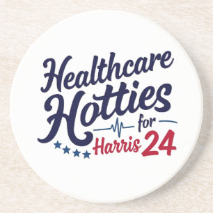 Healthcare Hotties for Harris 24 Election Kamala Coaster