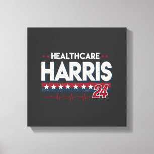 HealthCare Hotties For Harris 24 Kamala Walz Nurse Canvas Print