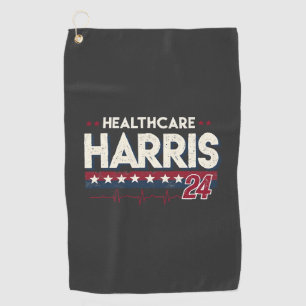 HealthCare Hotties For Harris 24 Kamala Walz Nurse Golf Towel