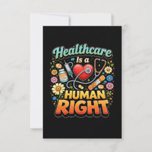 Healthcare Is a Human Right Thank You Card