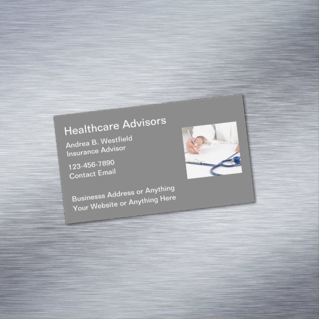 Healthcare Medicare Advisor Business Card Magnets (In Situ)