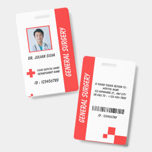 Healthcare Nurse Photo ID Badge Card