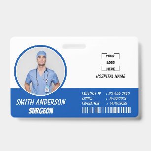Healthcare Nurse Photo ID Badge Card