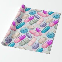 Healthcare & Pharmacy Pink Grey Purple Capsule