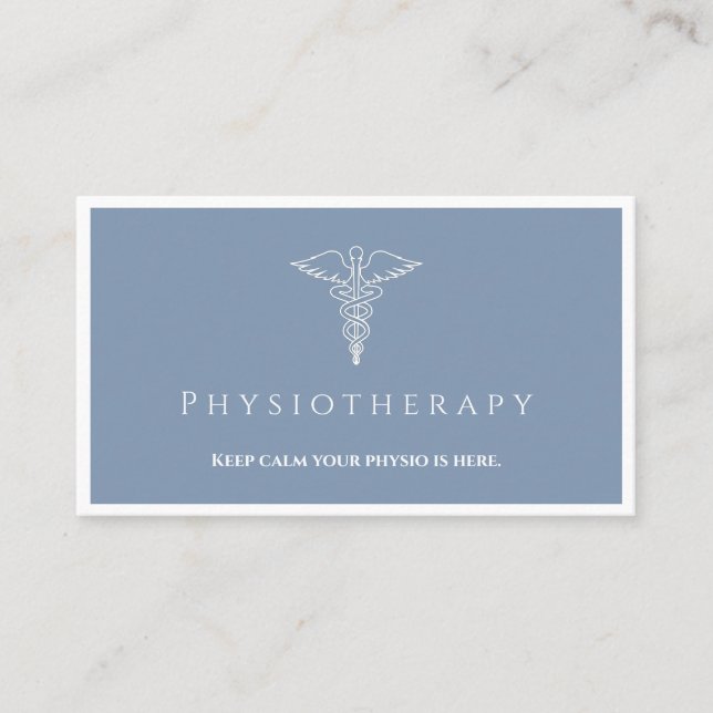 Healthcare Professional - Physiotherapist Business Card (Front)