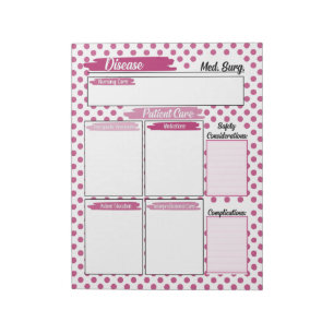 Healthcare Student Medical Surgical Template Notepad