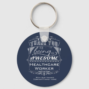 Healthcare Worker Thank You Appreciation Keychain