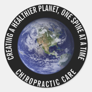 Healthier Planet Chiropractic Stickers
