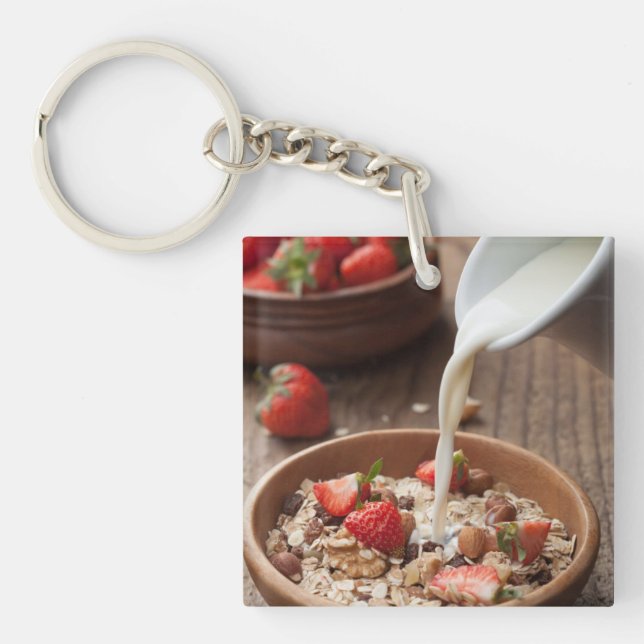 Healthy breakfast keychain (Front)