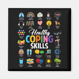 Healthy Coping Skills Counsellors Mental Health Magnet