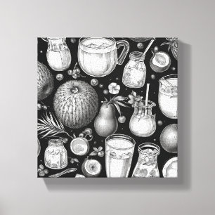 Healthy Drinks Print Novelty: Wall Art