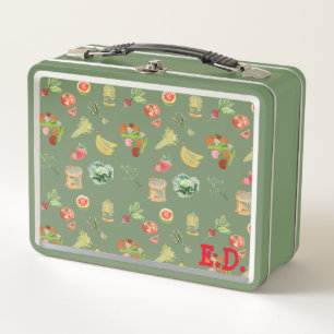 HEALTHY EATER METAL LUNCH BOX