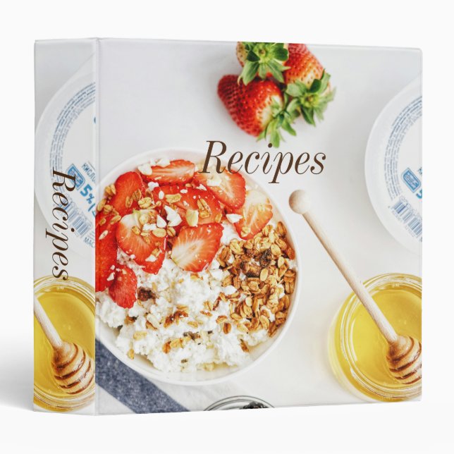 Healthy Eating Recipe Binder (Front/Spine)
