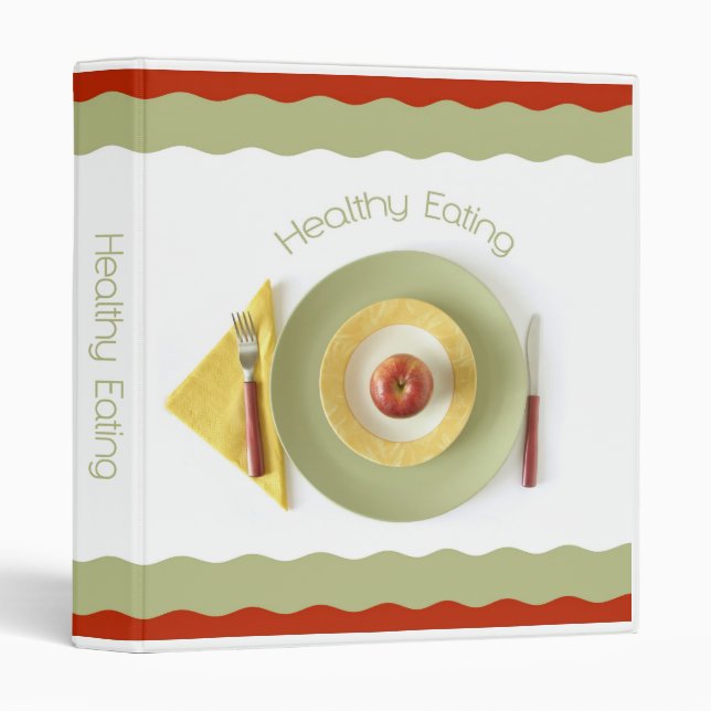 Healthy Eating Recipes Binder (Front/Spine)