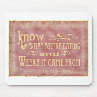 Healthy farm Eating organic Mouse Pad