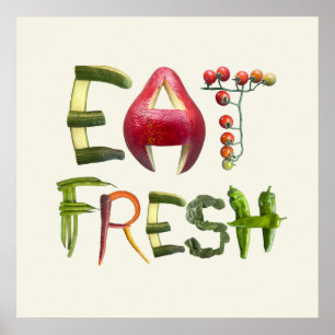 Healthy Food - Eat Fresh Poster