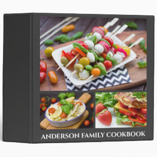 Healthy food photo family cookbook DIY Binder