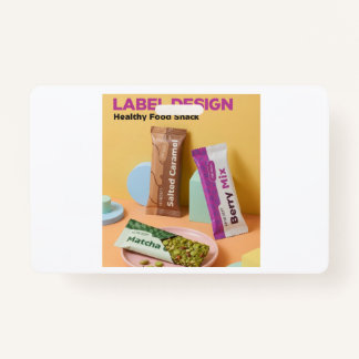 Healthy food Snack A beautiful logo design on the Badge