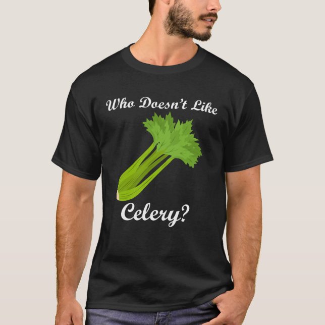 Healthy Food Vegetables Celery Eating T-Shirt (Front)