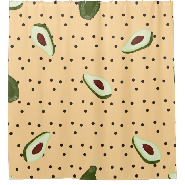 Healthy foods. Seamless avocado pattern,  avocado  (Front)