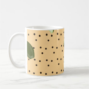 Healthy foods. Seamless avocado pattern, avocado Coffee Mug