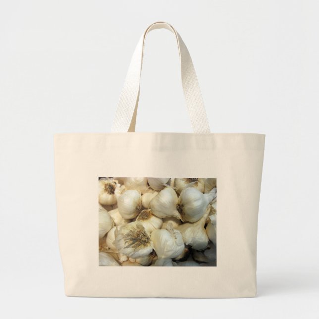 Healthy Garlic Large Tote Bag (Front)