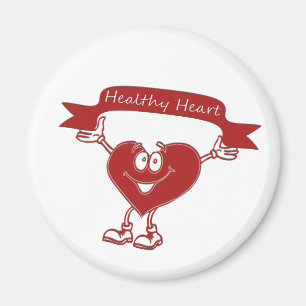 Healthy Heart man  awareness symbol cardiology Magnet
