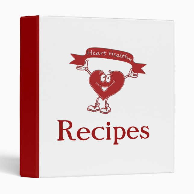 Healthy Heart man  cardiology  awareness symbol Binder (Front/Spine)