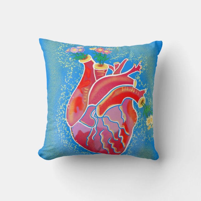Healthy Heart Throw Pillow (Front)