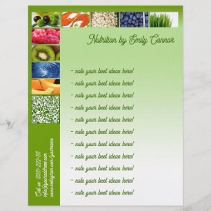 Healthy Life Nutritionist Green Design Letterhead