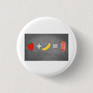 Healthy lifestyle design 1 inch round button