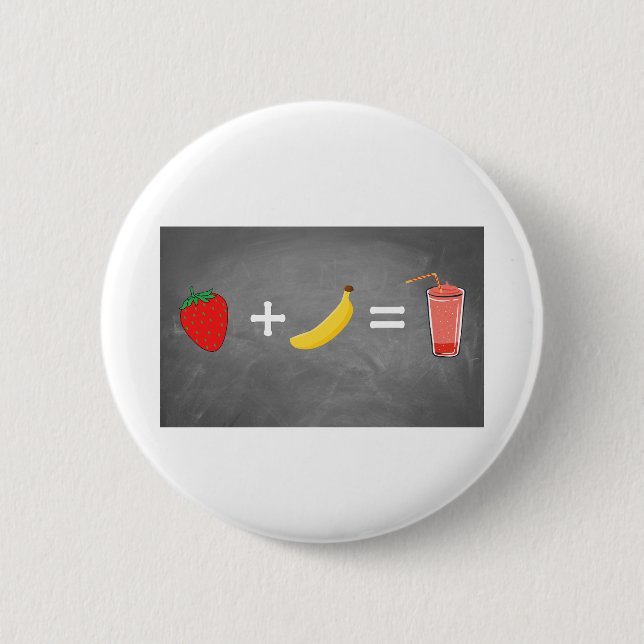 Healthy lifestyle design 2 inch round button (Front)