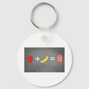Healthy lifestyle design keychain