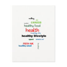 Healthy Lifestyle Word Cloud