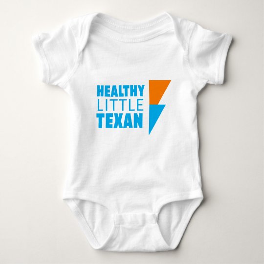 Healthy Little Texan - White Baby Bodysuit