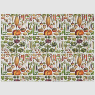 Healthy living produce vegetables  tissue paper